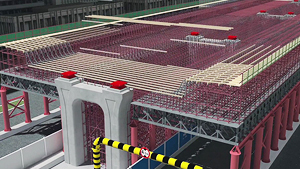 高速公路高架桥梁施工过程三维动画
